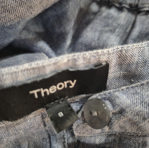 Theory Blue Tie-Waist Jumpsuit Size 8, Exceĺent Condition - Picture 4 of 4